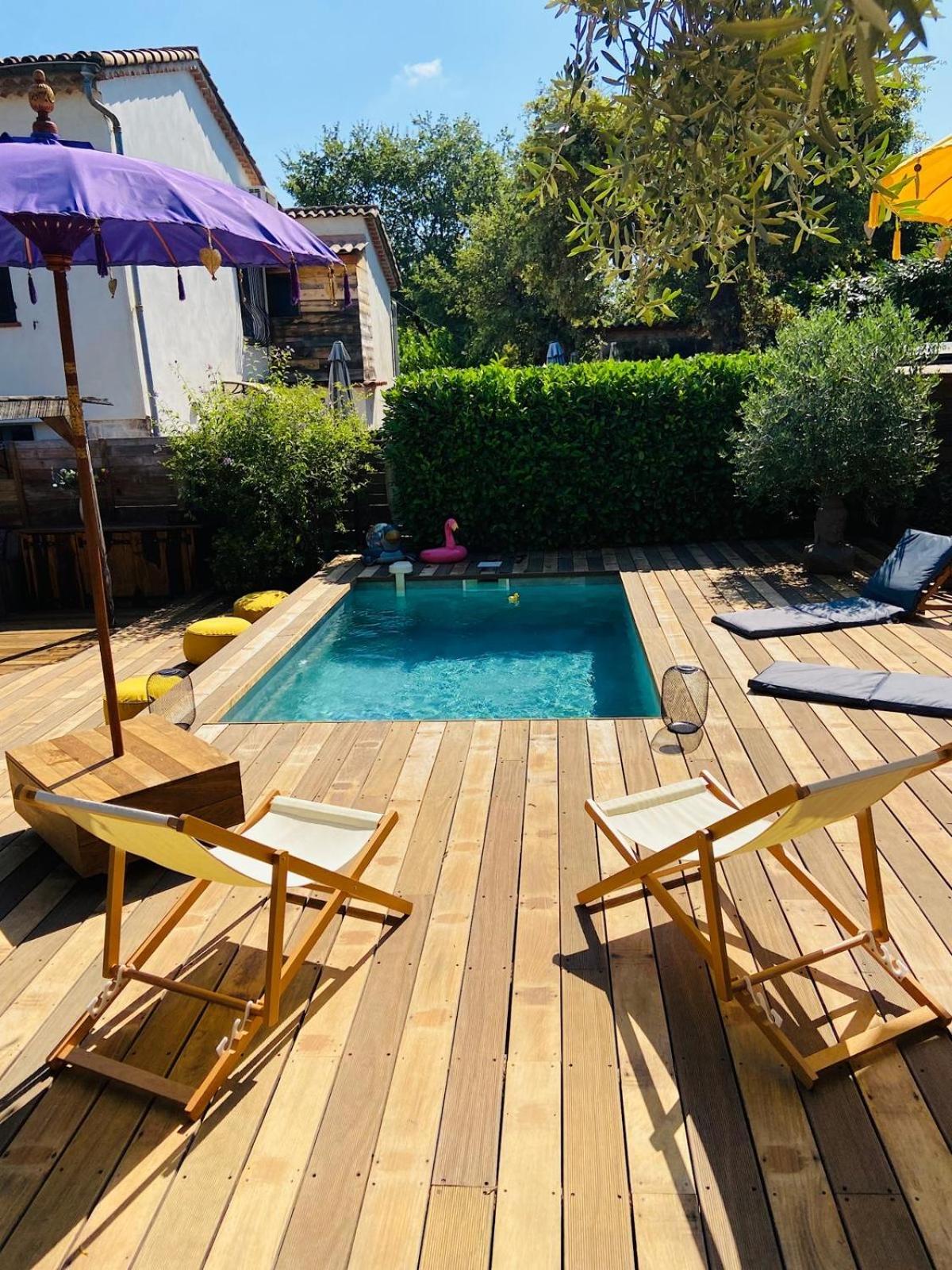 Villa Exotica Et Belle Cabane En Bois Ideal Famille Roquefort-les-Pins Zewnętrze zdjęcie